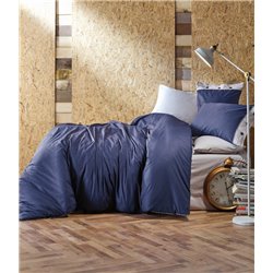 КПБ Cotton Box Plain Lacivert Navi Blue 2