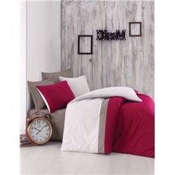 КПБ Cotton Box Plain Sport Claret Red Bordo