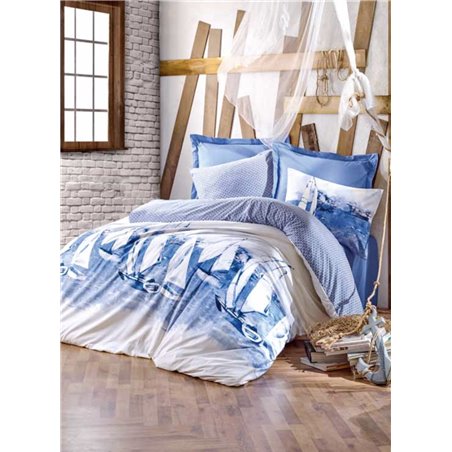 КПБ Cotton Box Maritime Pusla Blue