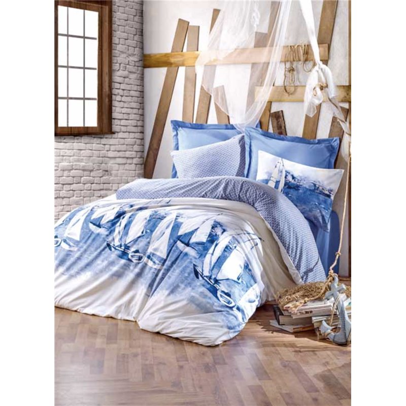 КПБ Cotton Box Maritime Pusla Blue