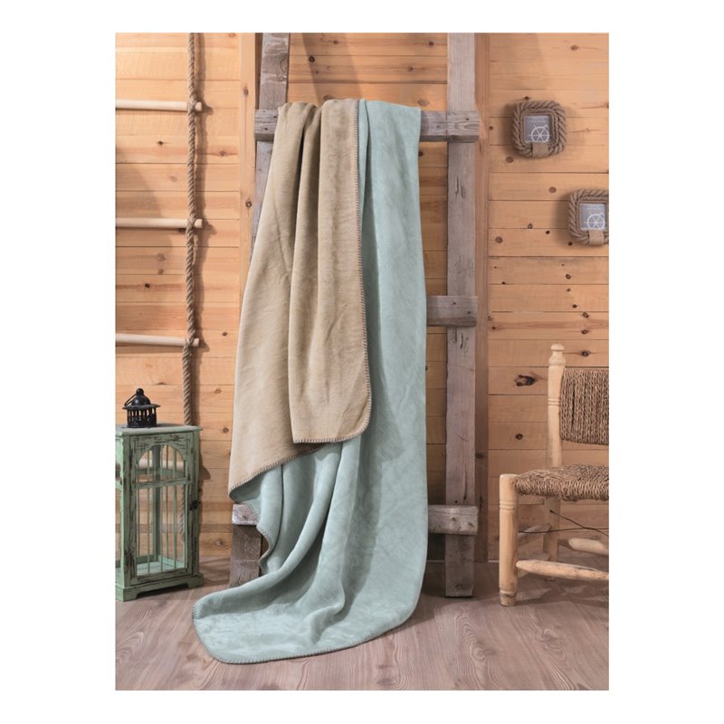 pamuklu MINT beige Плед Cotton Box