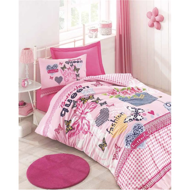 КПБ Cotton Box Girls&Boys QUEEN pembe/pink