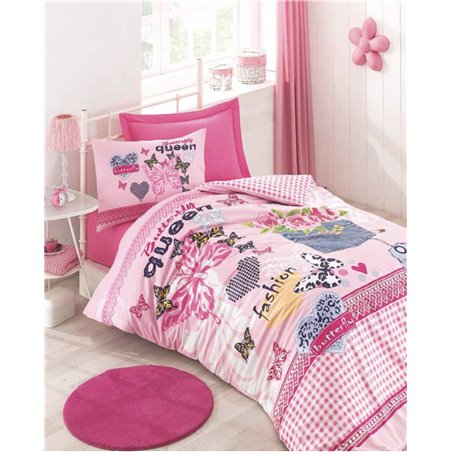 КПБ Cotton Box Girls&Boys QUEEN pembe/pink