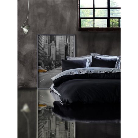 КПБ Cotton Box Fashion GRI-SIYAH grey-black