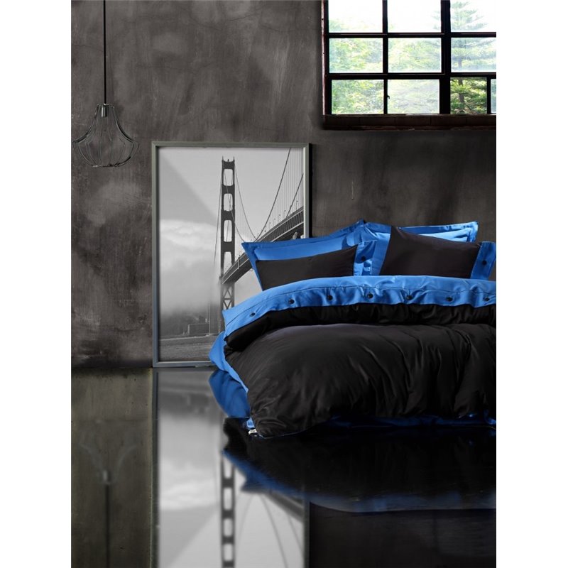 КПБ Cotton Box Fashion MAVI-SIYAH blue-black