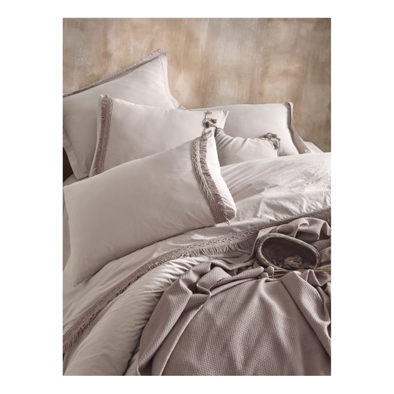 КПБ Cotton Box Nature ift Kiilik Bej