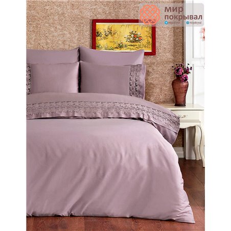 Постельное белье Nilufer-5057 гипюр GelinHome