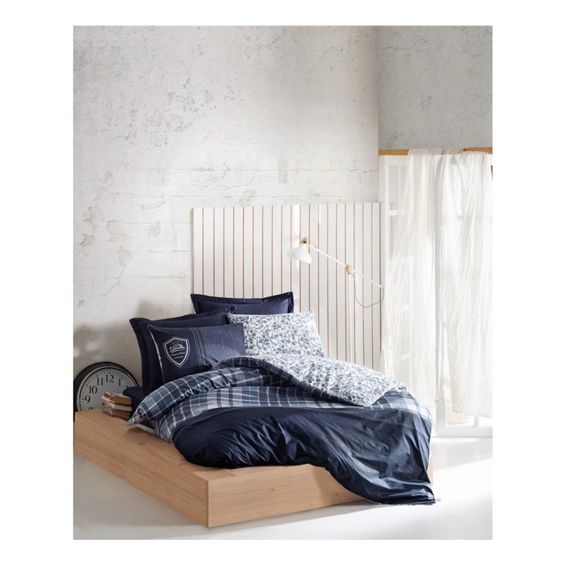 КПБ Cotton Box Masculine Ranforce ift Kiilik Pablo Lacivert