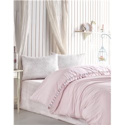 КПБ Cotton Box Candy Ranforce Tek Kiilik Nevresim Takm Rita Pudra