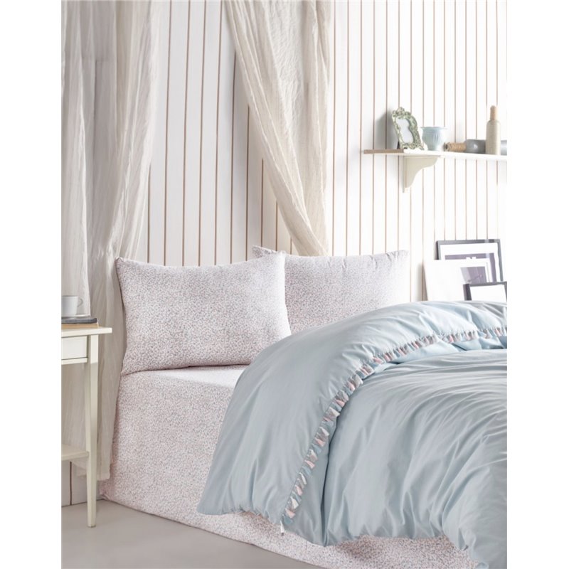 КПБ Cotton Box Candy Ranforce Tek Kiilik Nevresim Takm Rita Mint