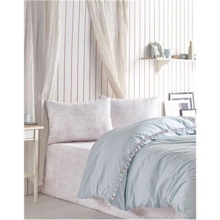 КПБ Cotton Box Candy Ranforce Tek Kiilik Nevresim Takm Rita Mint