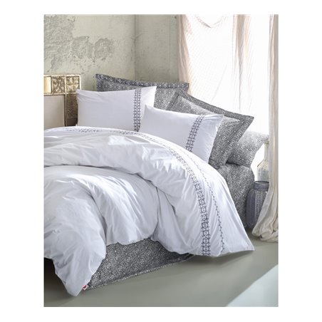КПБ Cotton Box Majestic ift Kiilik Takm Delmor Lacivert