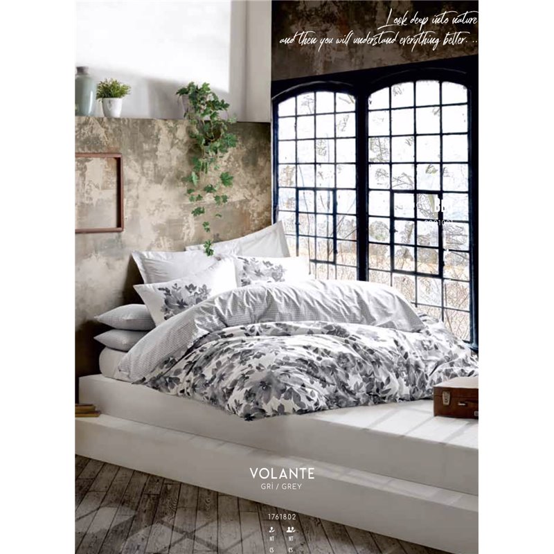 КПБ Cotton Box Modeline Volante Gri Grey
