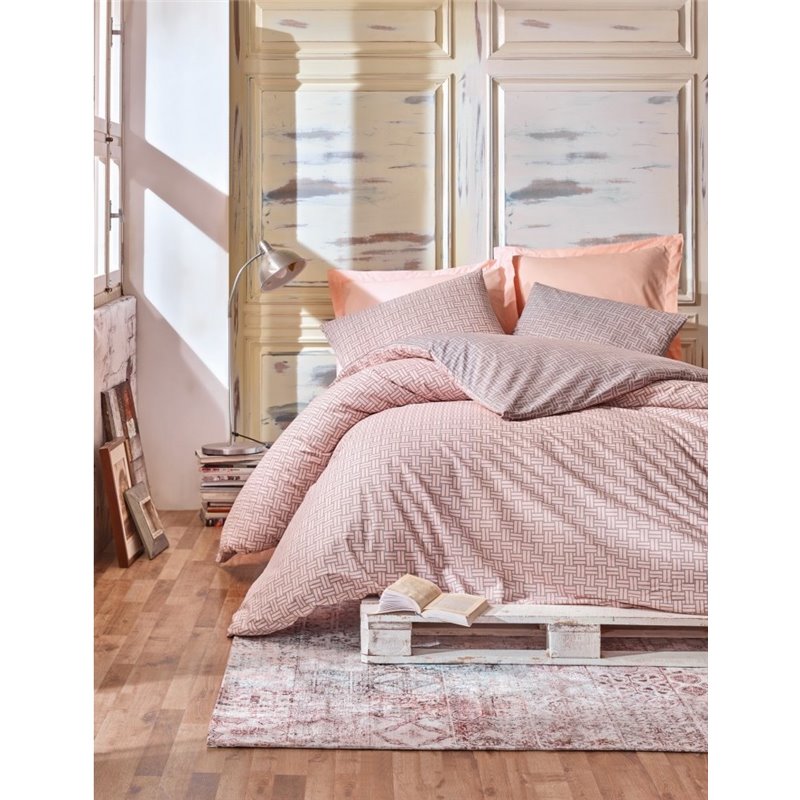 КПБ Cotton Box Minimal Must Somon Salmon