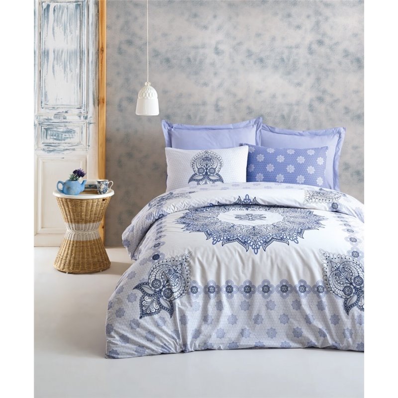 КПБ Cotton Box Bohem Oleda Mavi Blue