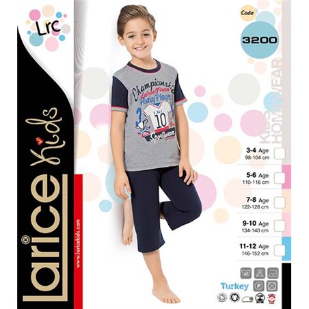 Пижама для мальчика легкая LariceKids (3200)