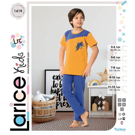 Пижама для мальчика легкая LariceKids (1419)