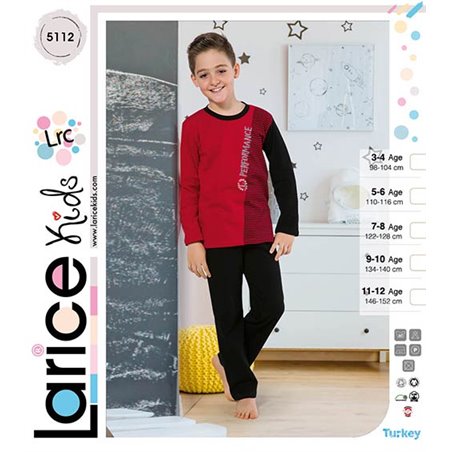 Пижама для мальчика теплая LariceKids (5112)