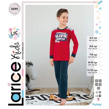 Пижама для мальчика теплая LariceKids (5099)