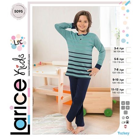 Пижама для мальчика теплая LariceKids (5095)
