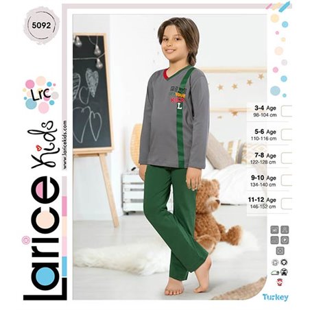 Пижама для мальчика теплая LariceKids (5092)