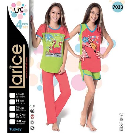 Пижама для девочки летняя LariceKids (7033)