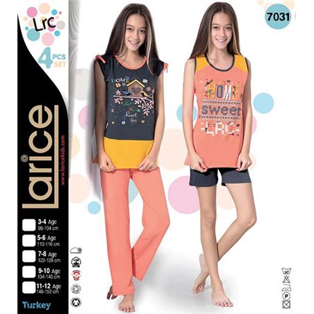 Пижама для девочки летняя LariceKids (7031)