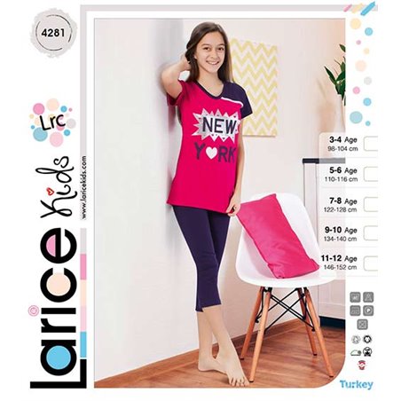 Пижама для девочки летняя LariceKids (4281)
