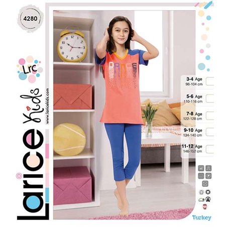 Пижама для девочки летняя LariceKids (4280)