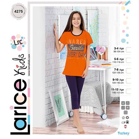 Пижама для девочки летняя LariceKids (4275)
