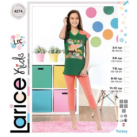Пижама для девочки летняя LariceKids (4274)