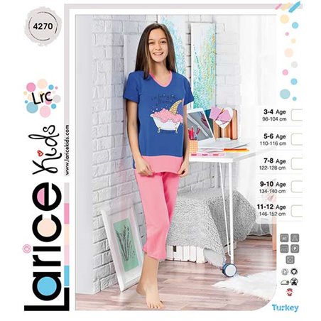 Пижама для девочки летняя LariceKids (4270)