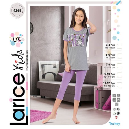 Пижама для девочки летняя LariceKids (4268)