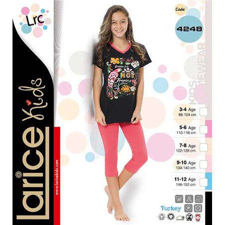 Пижама для девочки летняя LariceKids (4248)