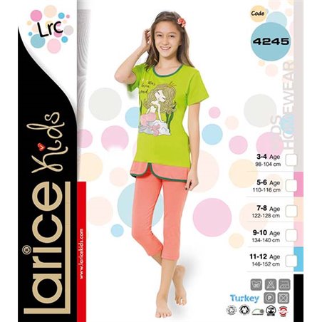 Пижама для девочки летняя LariceKids (4245)