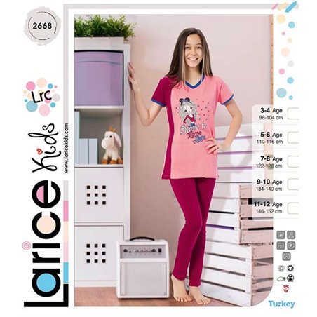 Пижама для девочки летняя LariceKids (2668)