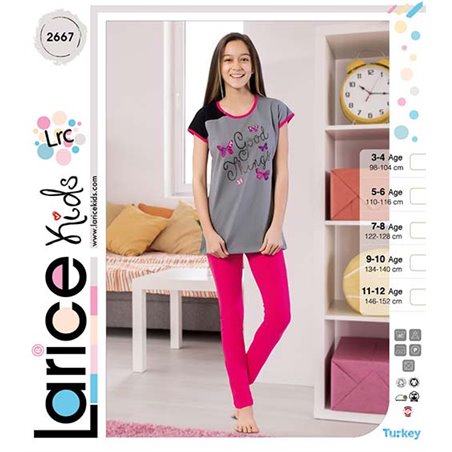 Пижама для девочки летняя LariceKids (2667)