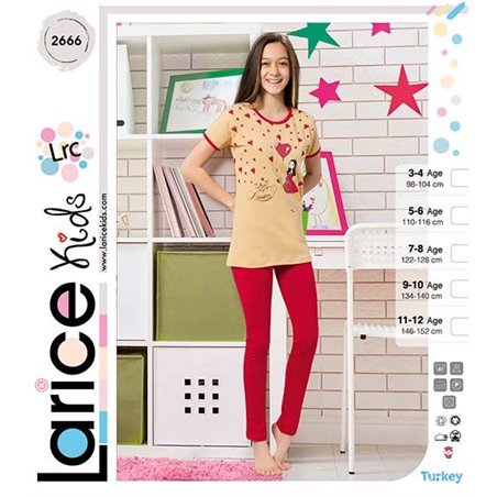 Пижама для девочки летняя LariceKids (2666)