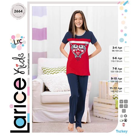 Пижама для девочки летняя LariceKids (2664)