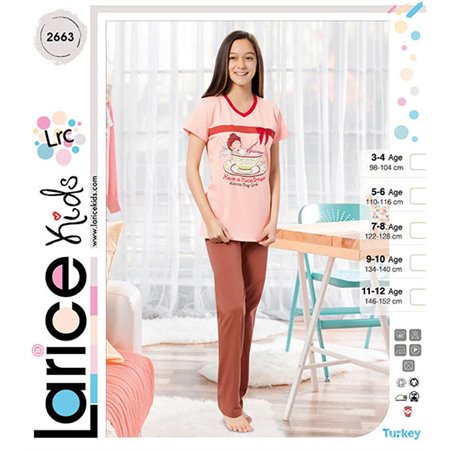 Пижама для девочки летняя LariceKids (2663)