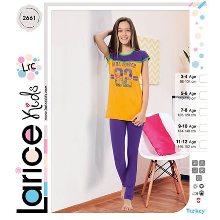 Пижама для девочки летняя LariceKids (2661)