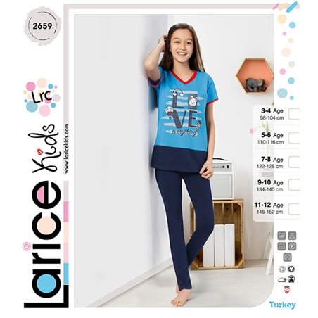 Пижама для девочки летняя LariceKids (2659)