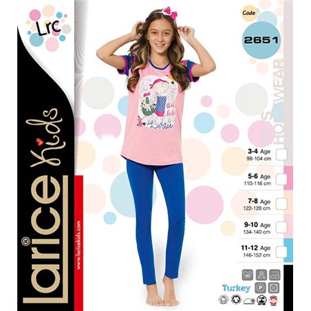 Пижама для девочки летняя LariceKids (2651)
