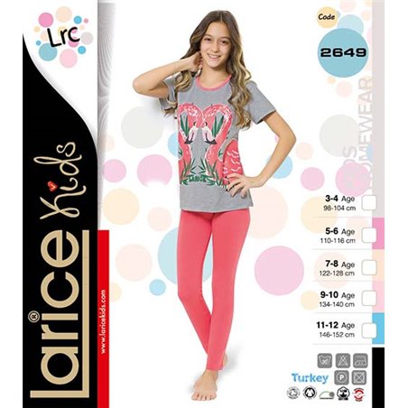 Пижама для девочки летняя LariceKids (2649)