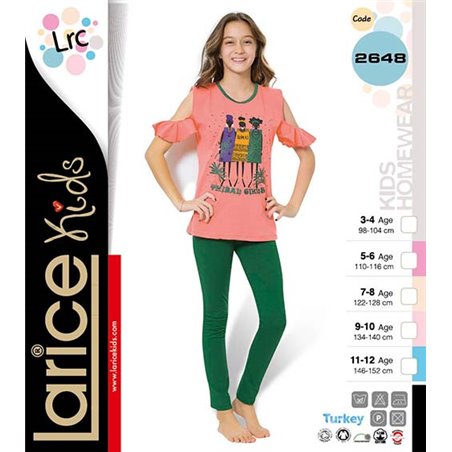 Пижама для девочки летняя LariceKids (2648)