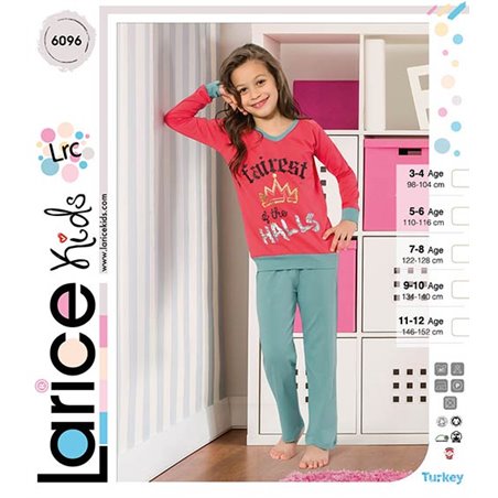 Пижама для девочки теплая LariceKids (6096)