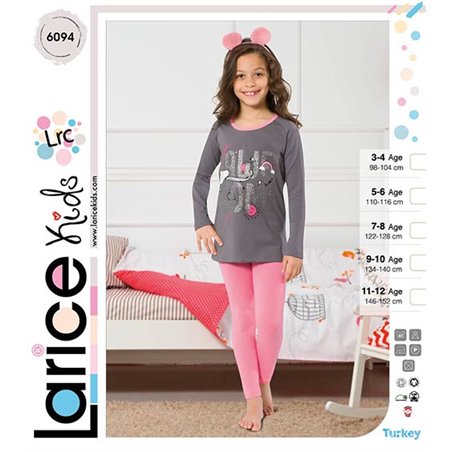 Пижама для девочки теплая LariceKids (6094)