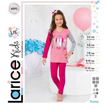 Пижама для девочки теплая LariceKids (6093)