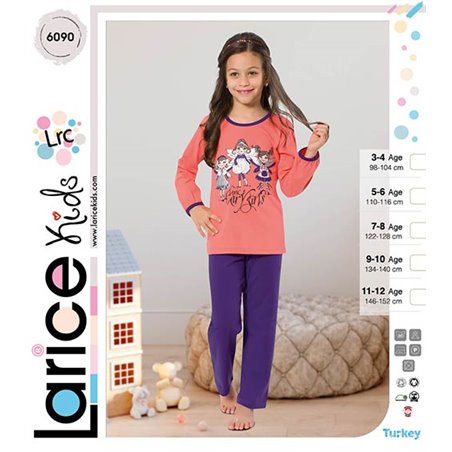 Пижама для девочки теплая LariceKids (6090)