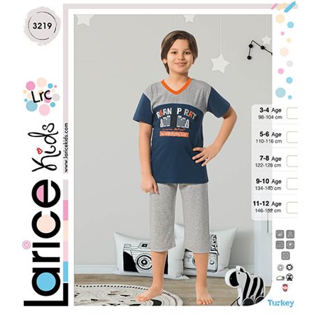 Пижама для мальчика легкая LariceKids (3219)